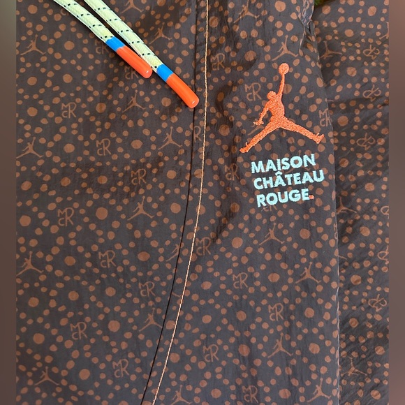 Nike Air Jordan x Maison Chateau Rouge Brown Woven Pants Size: L - Picture 5 of 7